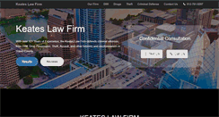 Desktop Screenshot of keateslawfirm.com
